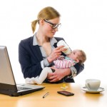 http://www.dreamstime.com/royalty-free-stock-photos-businesswoman-gives-baby-bottle-adult-business-women-wearing-costume-supplied-her-newborn-daughter-office-workplace-image38998568
